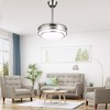 Bella Depot 36" Modern Retractable Ceiling Fan with Dimmbale LED Light and Remote 6-speed Reversible DC Motor - 2 of 4