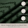 LunaLulinlk Dark Green Extra Long Shower Curtains - 3 of 4