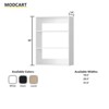 Short Tower Wood Built In Closet Organizer Unit, Wood Closet Organizer Starter Kit, Mounted Closet Systems - 4 of 4