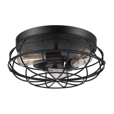 Savoy House Scout 3 - Light Flush Mount in  English Bronze