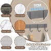 LunaLulinlk 2Pcs Coat Rack Wall Mount, Towel Hook Rack Key Holder for Wall, Entryway Bathroom Wall Hooks Hanger 5 Hooks - 2 of 4