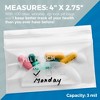 MEDca Pill Pouch Bags: (Pack of 100) 4'' x 2.75": 3 Mil BPA-Free, Poly Bag Disposable Zipper Pills Baggies - 2 of 4