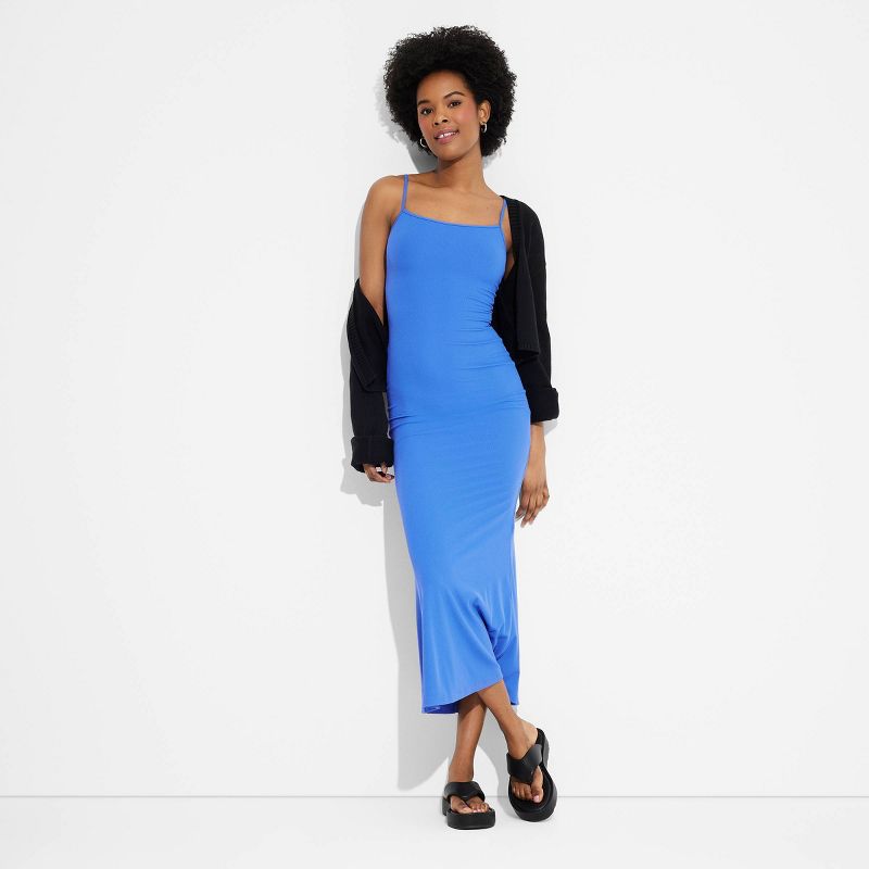 Women's Ribbed Maxi Slip Value Dress - Wild Fable™, 1 of 5