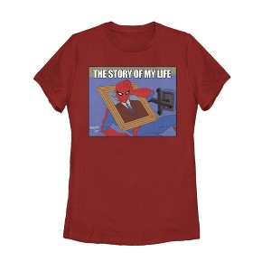 Women's Marvel Spider-Man Story of Life T-Shirt - 1 of 3