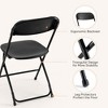 TUYOHW Plastic Dining Chair with Foam Cushion,Folding Chairs with Iron Frame for Indoor Outdoor Events,Party,No Assembly Required - 4 of 4