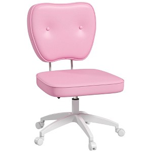 PAGED Ergonomic Office Chair Home Office Desk Chair Modern Vanity Chairs with Armrest Support, 5 Star Swivel Wheel Base for Study - 1 of 4