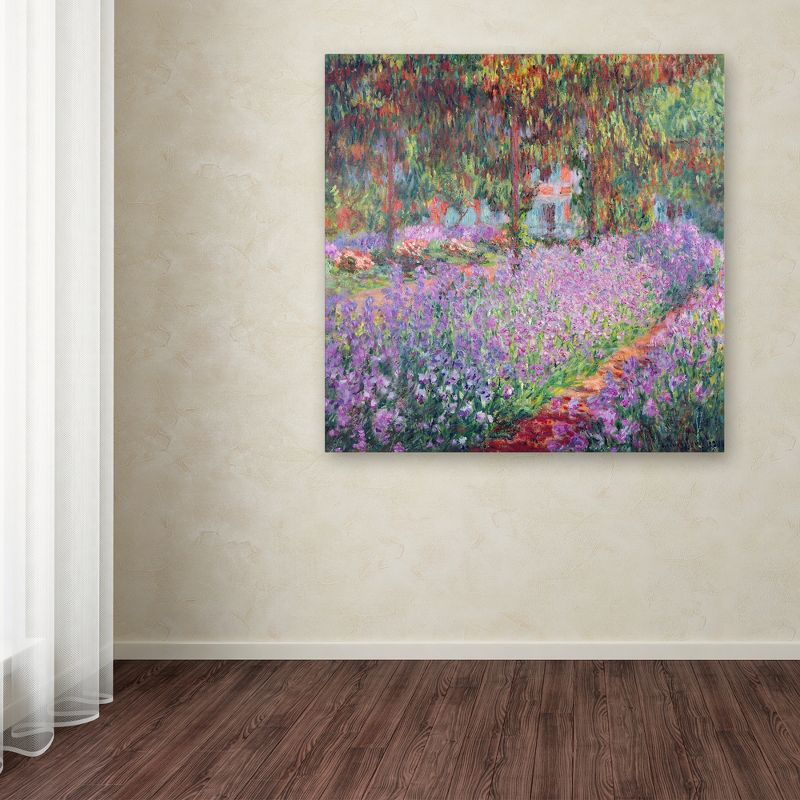 Trademark Fine Art - Claude Monet 'The Artist's Garden at Giverny' Canv, 3 of 4