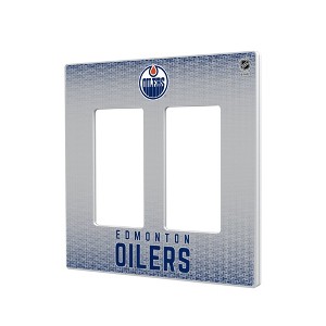 NHL Western Conference Teams Linen Hidden-Screw Light Switch Plate for Double Rocker - 1 of 4