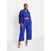 Rebdolls Women's Kennedy Textured Cropped Wide Leg Pant - 2 of 3