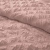 Peace Nest 3 Piece Pintuck Pinch Pleat and Seersucker Bubble Ruffled Chic and Tufted Clipped Comforter Set - 3 of 3