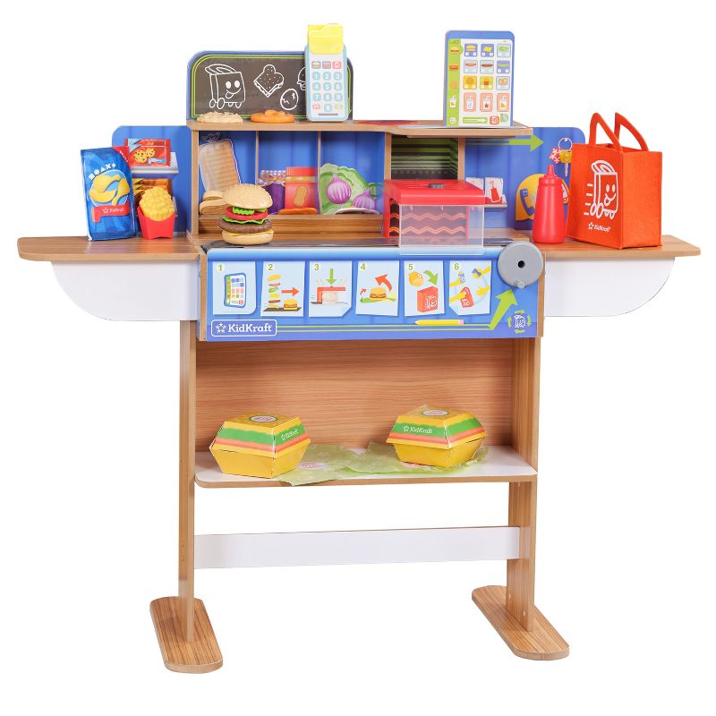 KidKraft 2-in-1 Restaurant &#38; Delivery Wooden Play Store, 1 of 15
