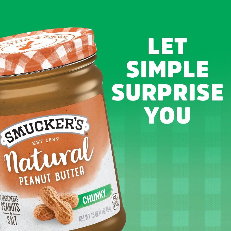 Smucker&#39;s Natural Chunky Peanut Butter - 16oz, 5 of 8