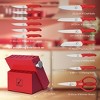 imarku Sharp Knife Set with Built-in Sharpener, Japanese Stainless Steel Kitchen Knife Set with Non-Slip Ergonomic Handle,14 PCS, Red - 3 of 4