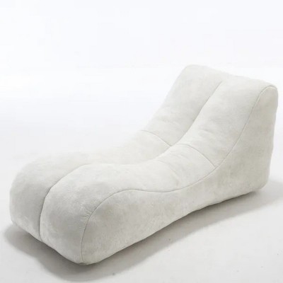 59'' Creative bean bag sofa chair for adults and children filled with high-quality sponge White