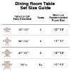 Dovelina Mid-Century Round Dining Table Wood Kitchen Table for 4 People - Natural Wood - 3 of 4