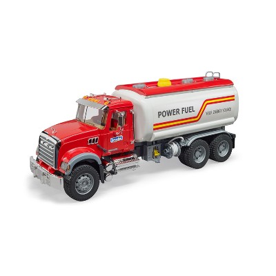 BRUDER - Camion MACK Granite Avec Remorque Surbaissée Et Chargeuse Pelleteuse Jcb 4cx
