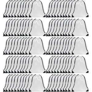 Waterproof Drawstring Backpack Bulk, Nylon Cinch Bags in 10 Colors for School, Gym, Sports - 1 of 4