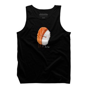 Men's Design By Humans Sushi Hug By andremullerdko Tank Top - 1 of 4