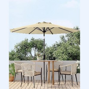 7.5FT Patio Umbrella Outdoor, Table Umbrella, Market Umbrella, Pool Umbrella, 6 Sturdy Ribs UV Protection Waterproof for Garden, Deck, Backyard - 1 of 4