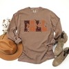 Simply Sage Market Women's Fall Season Stars Long Sleeve Garment Dyed Tee - 3 of 4