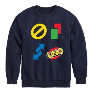 Boys' - UNO - Toddler And Youth Crewneck Fleece Sweatshirt Graphic Long Sleeve Fleece Sweatshirt - 1 of 4