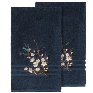 Linum Home Textiles 100% Turkish Cotton SPRING TIME Embellished Towel Set - 1 of 2