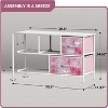 Sorbus 5 Drawers Dresser- Storage Unit with Steel Frame, Wood Top, Fabric Bins - for Bedroom, Closet, Office and more - 3 of 4