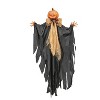 Morris Costumes 47 1/4" Animated Hanging Pumpkin Man in Black Cloak Halloween Decoration - 2 of 2
