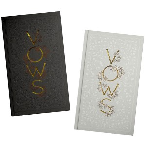 Paige Tate & Co. Our Wedding Vows – 2 Linen Cover Journals,Foil Accents,Flat-Lay - 1 of 4