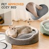 Boersma Orthopedic Pet Bed – Washable Plush Round Bed for Small Dogs, Puppies, Cats & Kittens with Non-Slip Bottom - 3 of 4