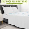 100% Viscose Derived From Bamboo Cooling Sheets 4-Piece Luxury Soft Deep Pocket Queen Size Sheet by Lux Decor - White - 3 of 4