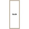 PosterPalooza | 13x39 Thin Barnwood Picture Frame, UV Acrylic, 2 Finishes - Grey and Black - 2 of 4