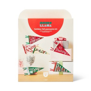 Christmas Craft Embellished Felt Pennant Décor Kit - Mondo Llama™ - 1 of 4