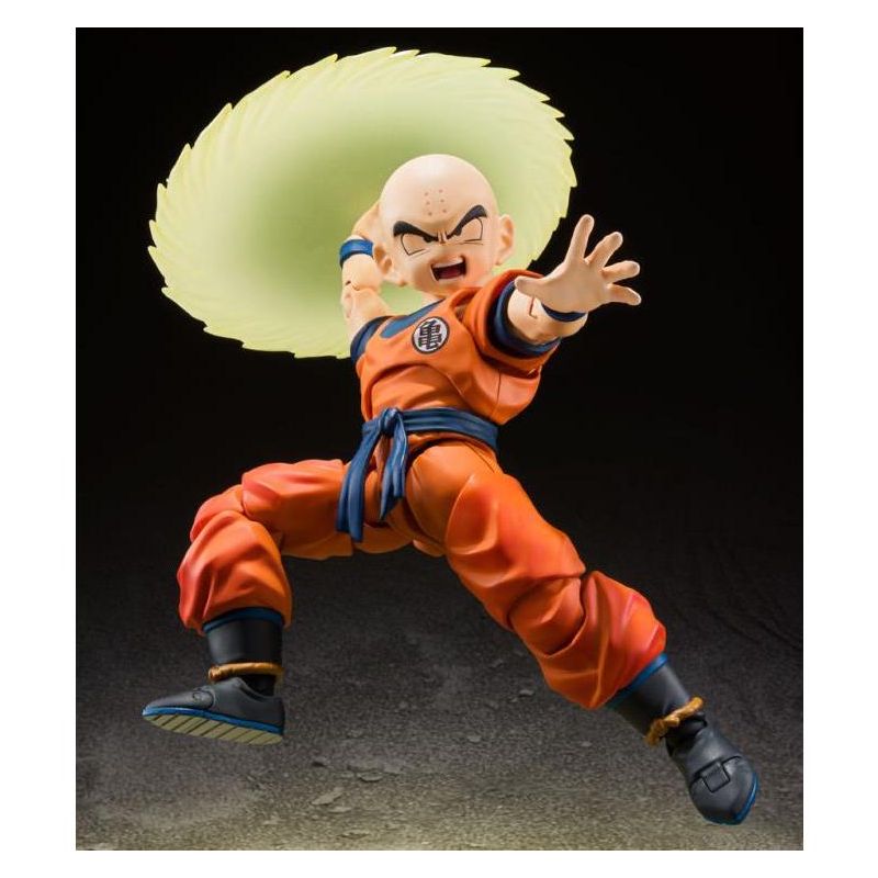 Bandai Spirits Dragon Ball Z S.H.Figuarts Krillin (Earth's Strongest Man) Action Figure, 3 of 4