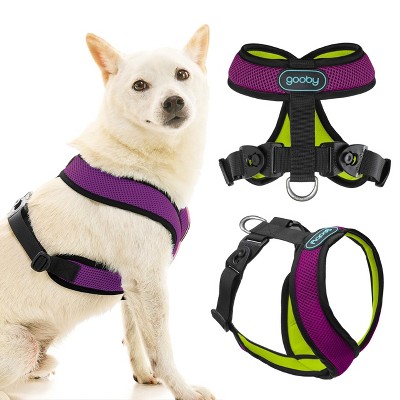 Gooby Comfort X Harness Dual Snap Mesh in Dog Harness Violet, Small
