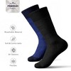 American Soft Linen Mens Dress Socks, Luxury Bamboo Socks for Men,  5/10 Pack, Gift Box - 4 of 4