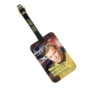 Crowded Coop, LLC Star Trek Captain Kirk Graphic Luggage Tag - 1 of 3