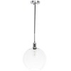 Elegant Lighting Emett 1 light Chrome and Clear glass pendant - 3 of 4