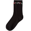 Memoi Women's "Tossed Gems" Rayon Blend Fashion Crew Sock Black 9-11 - 3 of 4