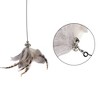 Unique Bargains Cat Teaser with Suction Cup and Bell Fluffy Plume Teasing Sticks Gray Brown - 3 of 4