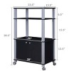 Costway Bakers Rack Microwave Oven Rack Shelves Kitchen Storage Organizer - 3 of 4