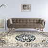 Distressed Vintage Boho Medallion Non-Slip Indoor Runner or Area Rug by Blue Nile Mills - 2 of 4
