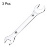 Unique Bargains CR-V Steel Mirror Polished Automotive Repair Furniture Assembly Ultra-Thin Double Open-End Wrenches 3 Pcs - 3 of 4
