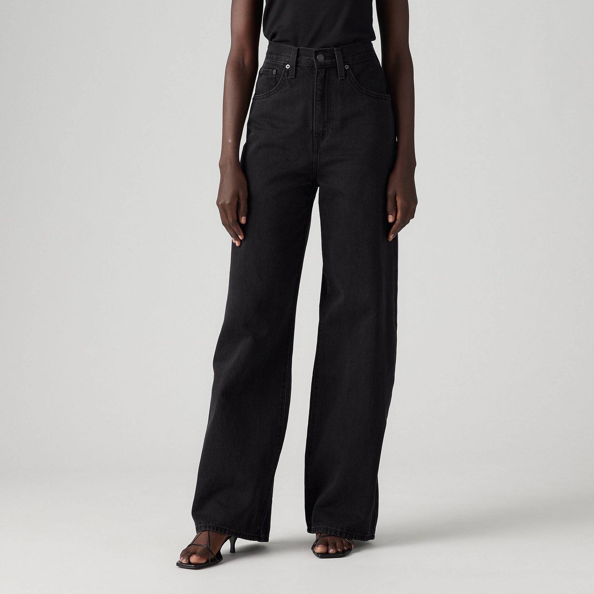 Levi's® Women's High-Rise Cinch Baggy Jeans - Capturing Moments 24: Lightweight Denim, Straight Fit, 31" Inseam