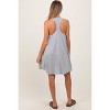 PinkBlush Heather Grey Ribbed Sleeveless Open Back Maternity Midi Dress - 3 of 4