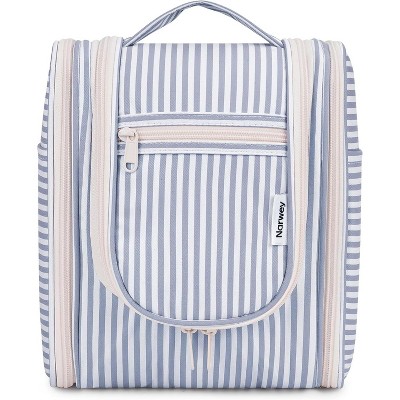 Narwey Small Striped Hanging Travel Toiletry Bag