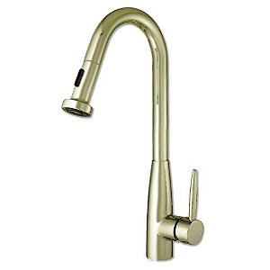 ALFI Jem Collectin Single Hole/Single Lever Handle Faucet with a Gooseneck Swivel Spout and Pull-Down Spray Head - 1 of 1