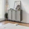 TIRAMISUBEST Storage Cabinet with Three Doors - Gray Mobile File Cabinet - 2 of 4