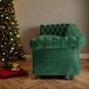 DOMETOUR 84.5 Inch 3 Seat Classic Velvet Sofa for Living Room, Luxurious Elegant Upholstered Sofa - 3 of 4