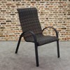 Courtyard Casual Santa Fe Wicker Chair  Set of 4 - 2 of 4